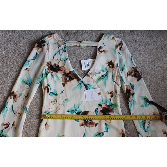 New w/Tags - Stone Cold Fox Romee 100% Silk Dress in color Ivory Cosmo - sz 1 - Picture 9 of 11